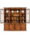 Breakfronts & China Cabinets Large Breakfronted Triple Display or Bookcase-13