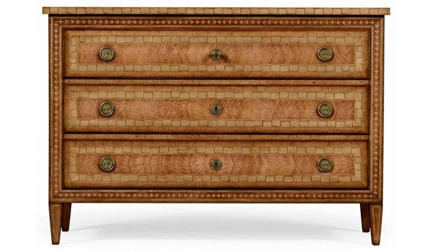 Large Three Drawer Satinwood Furniture-14