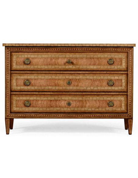 Large Three Drawer Satinwood Furniture-14