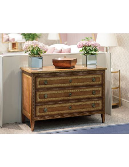 Large Three Drawer Satinwood Furniture-14