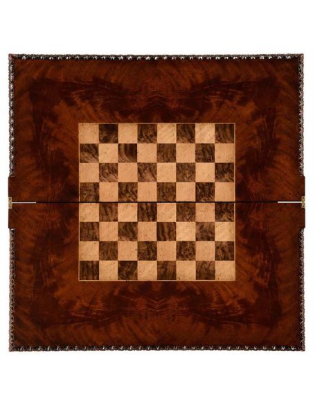 Square & Rectangular Side Tables Finely Carved Mahogany Side Table-15