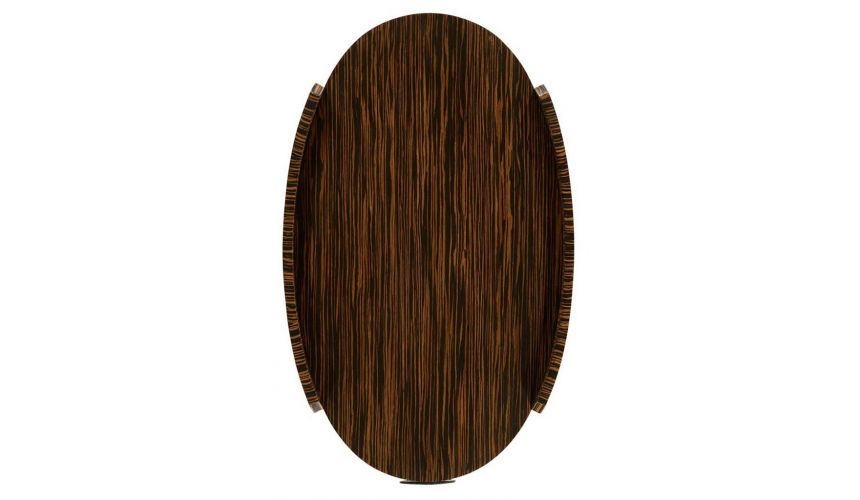 Round & Oval Side Tables Oval Side Table in Art Deco Styled-19