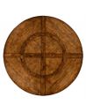 Dining Tables Circular Dining Table with a Rustic Finish Showing Exposed-29