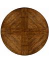 Dining Tables Walnut circular dining table with self-storing leaves