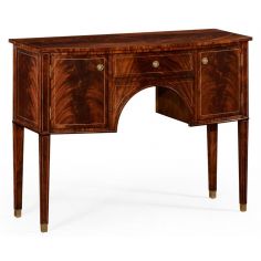 Regency style Crotch Mahogany Buffet or Sideboard-53