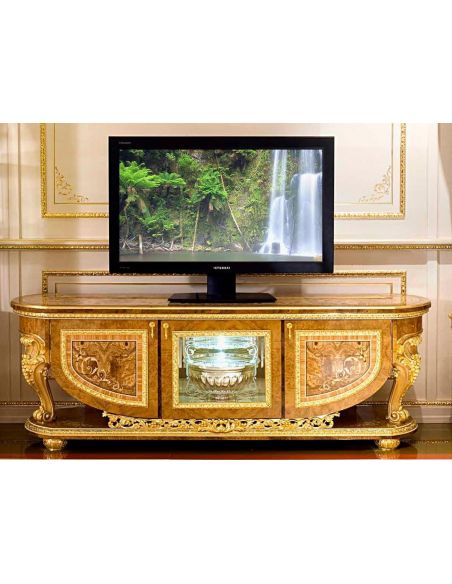 Elegant TV console cabinet