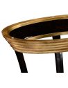 Round & Oval Side Tables Oval black Lacquer and Gilt Side Table-54