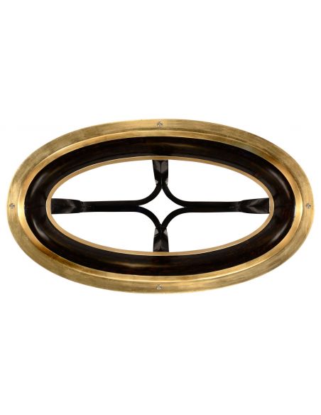 Round & Oval Side Tables Oval black Lacquer and Gilt Side Table-54
