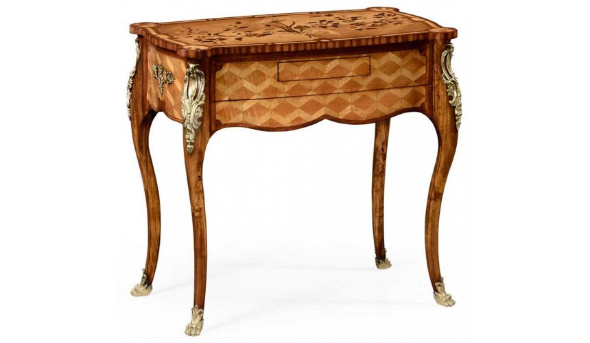 Executive Desks Marquetry Satinwood Dressing or Writing Table-55