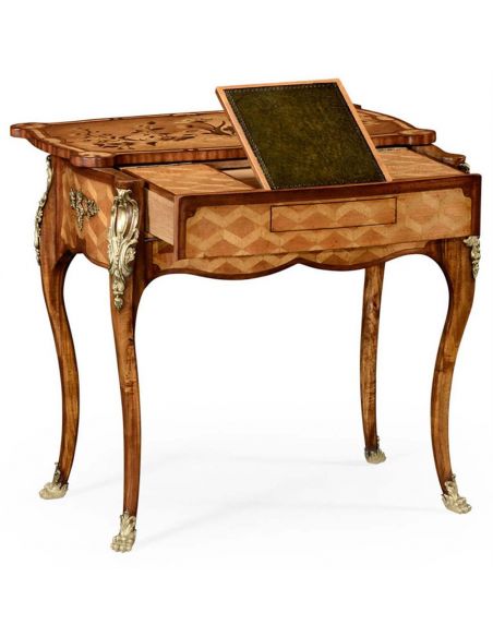Executive Desks Marquetry Satinwood Dressing or Writing Table-55