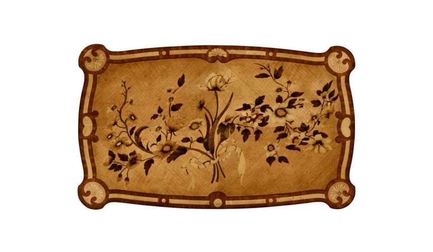 Executive Desks Marquetry Satinwood Dressing or Writing Table-55