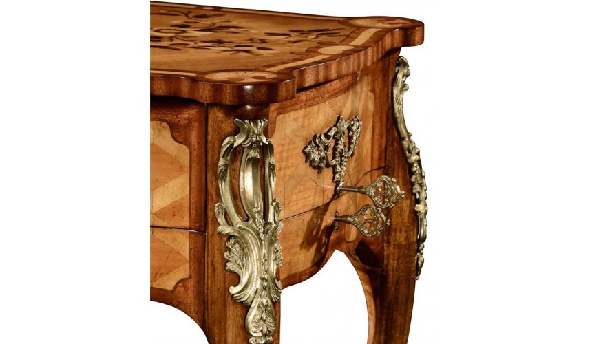 Executive Desks Marquetry Satinwood Dressing or Writing Table-55