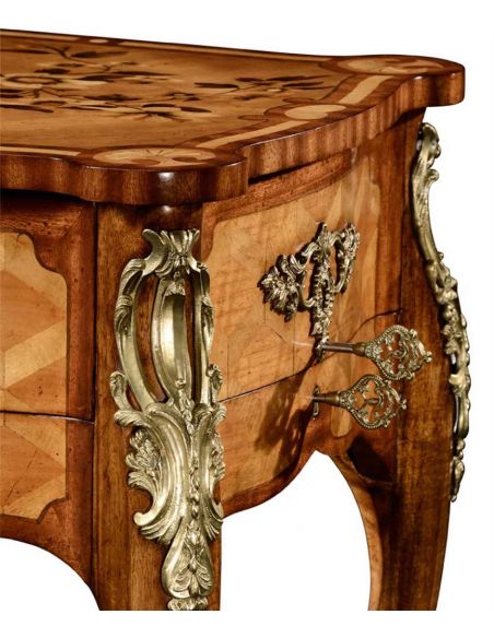 Executive Desks Marquetry Satinwood Dressing or Writing Table-55