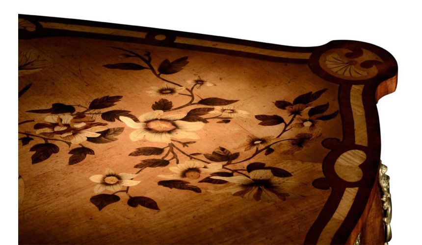 Executive Desks Marquetry Satinwood Dressing or Writing Table-55