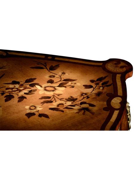 Executive Desks Marquetry Satinwood Dressing or Writing Table-55
