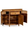Stunning Satinwood Veneered Demilune Cabinet-78