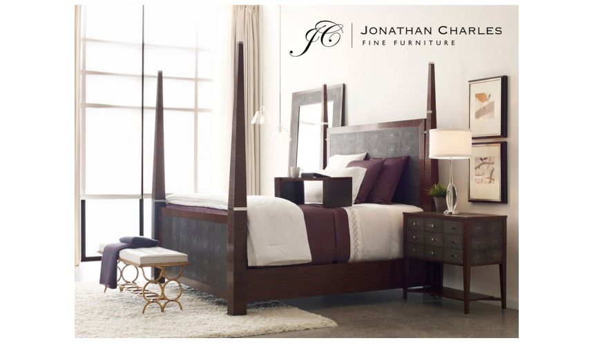 Other Home Accessories Faux macassar ebony, anthracite shagreen bed tray.