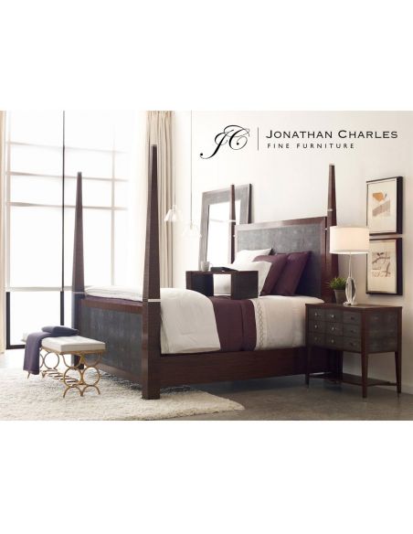 Other Home Accessories Faux macassar ebony, anthracite shagreen bed tray.