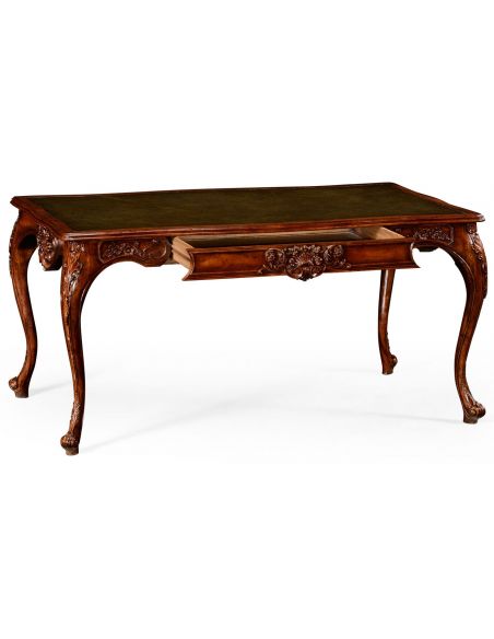 Executive Desks Mahogany rococo bureau plat.
