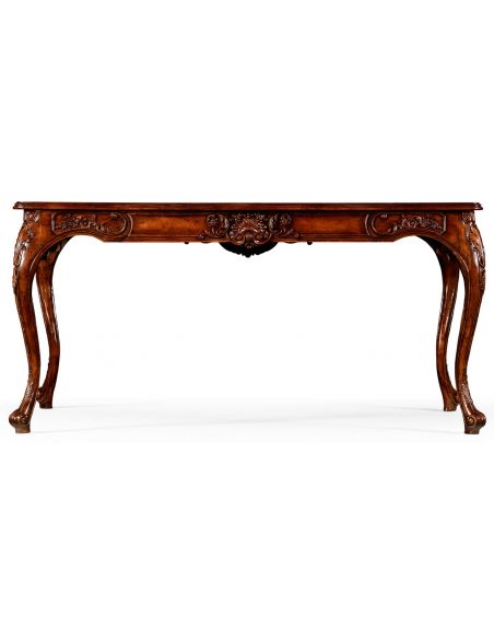 Executive Desks Mahogany rococo bureau plat.