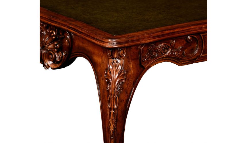Executive Desks Mahogany rococo bureau plat.
