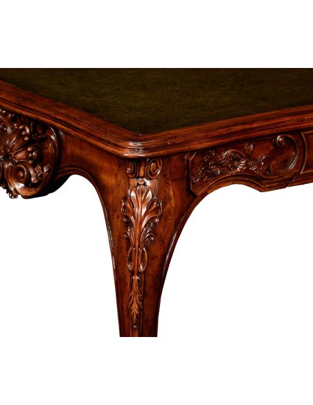 Executive Desks Mahogany rococo bureau plat.