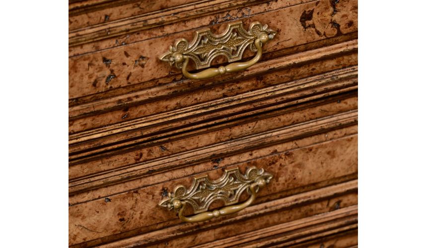 Chest of Drawers Burr oak chest of drawers.