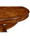 Dining Tables Biedermeier style crotch walnut centre or library table.