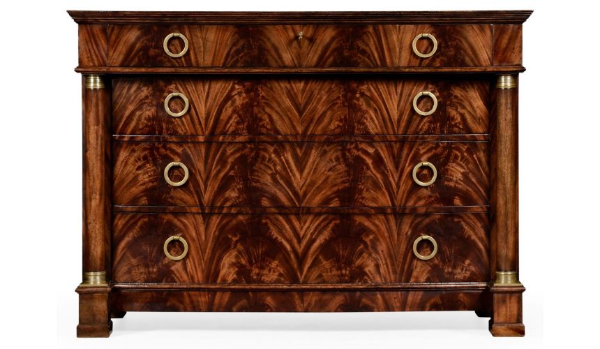 Biedermeier style Chest of four Drawers-55