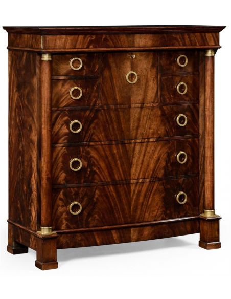 LUXURY BEDROOM FURNITURE Mahogany biedermeier high chest