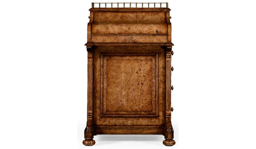 Foyer and Center Tables William IV style Oak Davenport desk-58