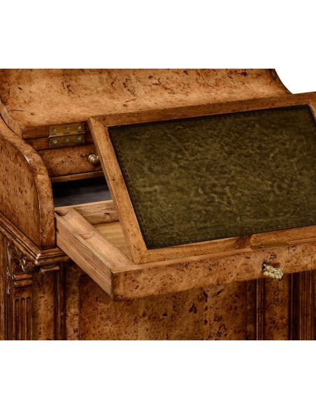 Foyer and Center Tables William IV style Oak Davenport desk-58