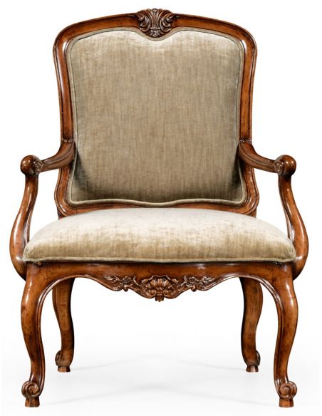 Square & Rectangular Side Tables French Provincial style Antique Armchair-63