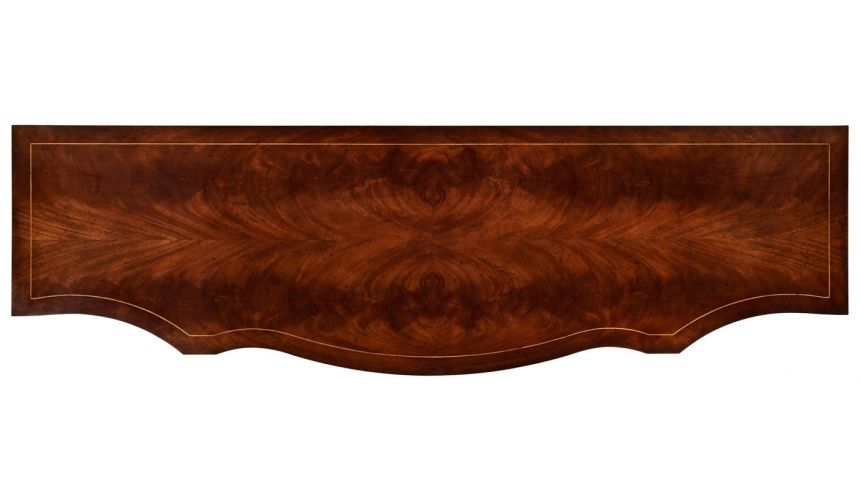 Regency Bow Front Serpentine Sideboard-64