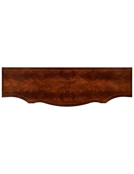 Regency Bow Front Serpentine Sideboard-64