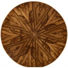 Round & Oval Side Tables Argentinian walnut veneered round side table. 2