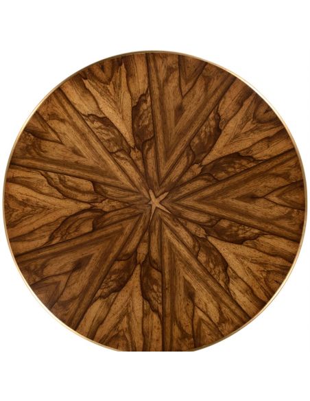 Round & Oval Side Tables Argentinian walnut veneered round side table.
