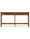 Console & Sofa Tables Country living style walnut four drawer console table.