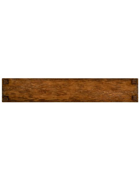 Console & Sofa Tables Country living style walnut four drawer console table.