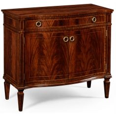 Breakfronts & China Cabinets Bowfront mahogany side cabinet