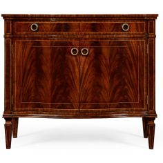 Breakfronts & China Cabinets Bowfront mahogany side cabinet 2