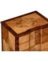 Square & Rectangular Side Tables Finely Detailed Satinwood and Marquetry Table-95