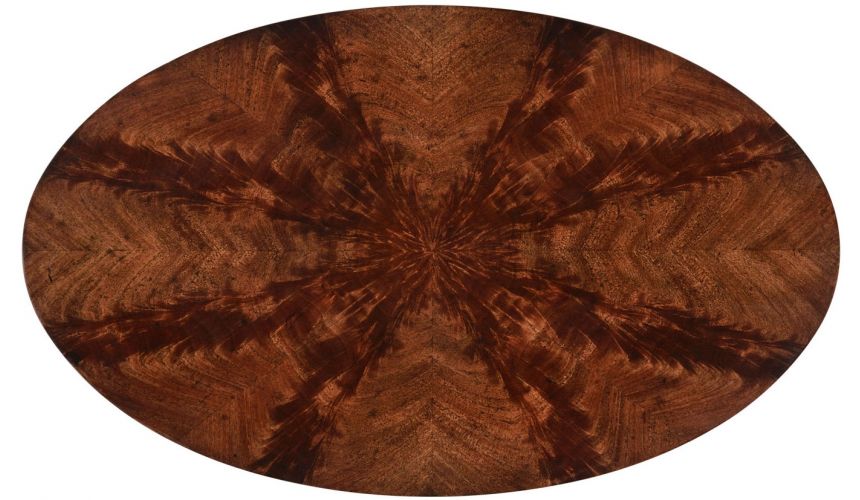 Round & Oval Side Tables Mahogany Biedermeier style oval side table