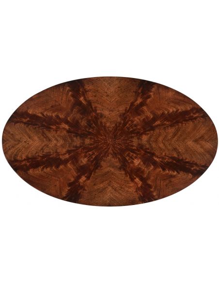 Round & Oval Side Tables Mahogany Biedermeier style oval side table