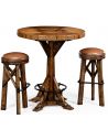 Home Bar Furniture Country living style walnut bar table