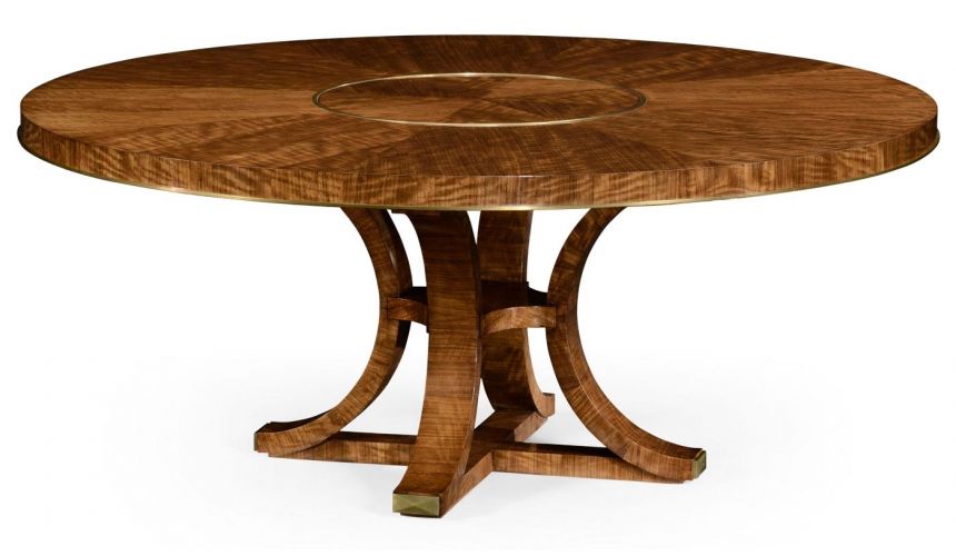 round table with lazy susan dining room