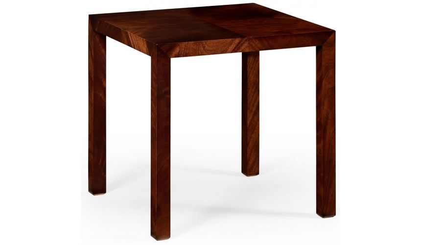 Square & Rectangular Side Tables Mahogany and hammered iron coloured nest of tables