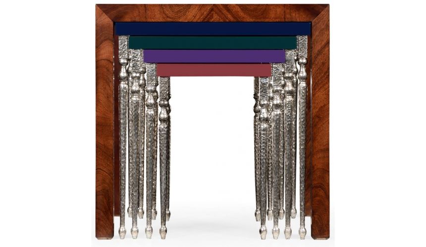 Square & Rectangular Side Tables Alexander Julian Designs Five Nesting Tables-89