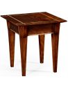 Square & Rectangular Side Tables Mahogany side table with herringbone inlay detail
