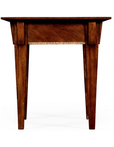 Square & Rectangular Side Tables Mahogany side table with herringbone inlay detail